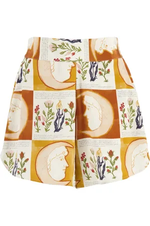 Paula Printed crepe shorts