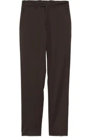 FEDELI Virgin-wool straight-leg trousers