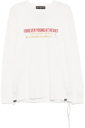 MASTERMIND Slogan print long-sleeves T-shirt