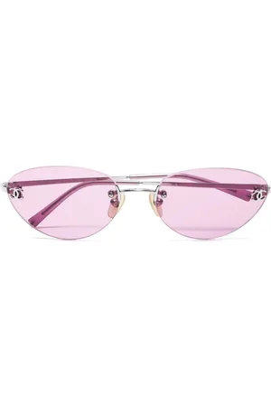 CHANEL 1990-2000s cat-eye sunglasses