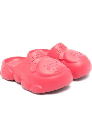 Moschino Embossed-logo slides