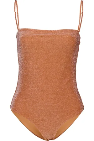 JOHANNA ORTIZ Shiny Iconography metallic swimsuit