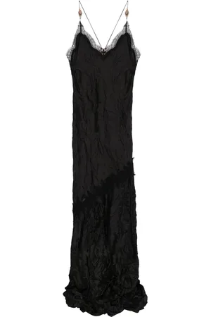 Roberto Cavalli Lace-detailed maxi dress