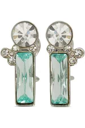 Jil Sander Crystal-embellished drop earrings