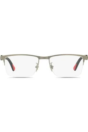 Moncler ML5164H semi-rimless glasses
