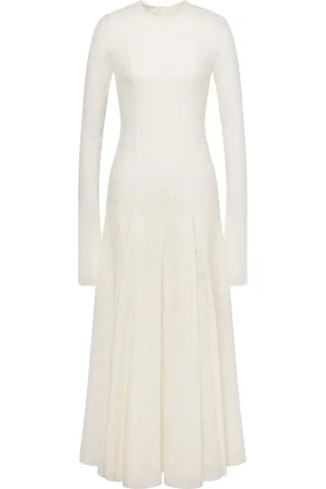 Serafini Semi-sheer jacquard dress