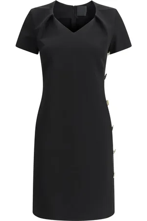 Givenchy Button-detail punto-milano mini dress