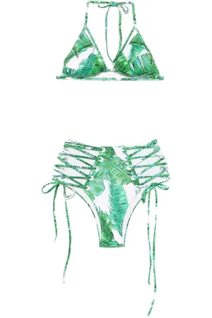 Noire Swimwear Leaf-print bikini