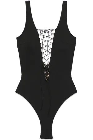 Noire Swimwear Lace-up swimsuit