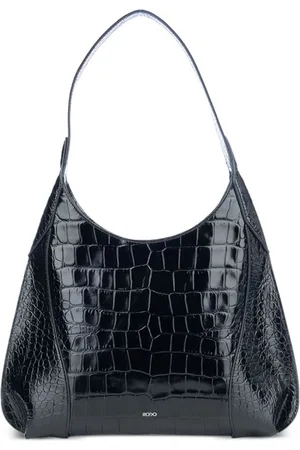 RODO Crocodile-embossed shoulder bag