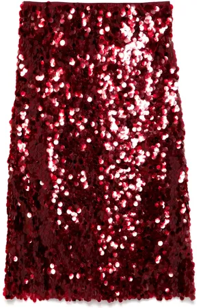 Vince Paillette Bias midi skirt