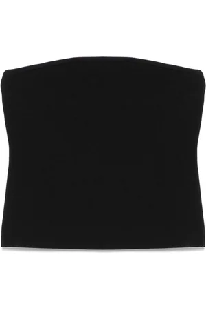 MATTEAU Strapless knit crop top