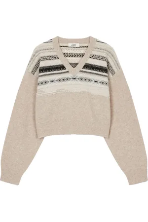 Studio Tomboy Patterned-detailed sweater