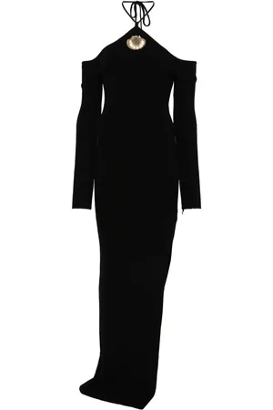 GIUSEPPE DI MORABITO Sea shell-pin maxi dress