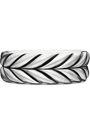David Yurman Sterling Chevron band ring (8.5mm)