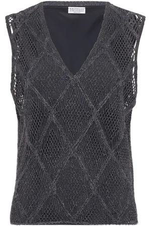 Brunello Cucinelli Open-knit vest