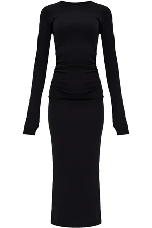 Ganni Long-sleeve midi dress