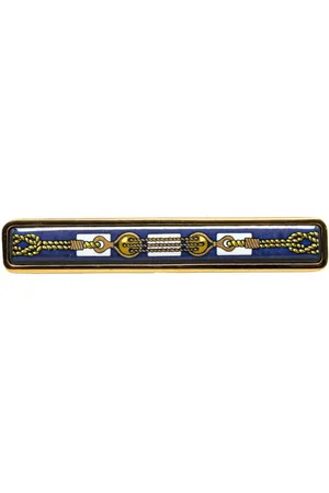 Hermès 20th Century Enamel Cloisonne Barrette costume brooch