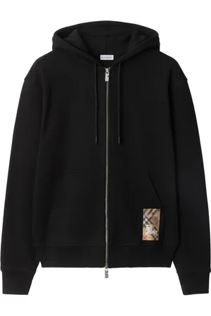 Burberry Check-label hoodie