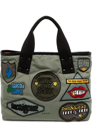 SACAI Badge tote bag