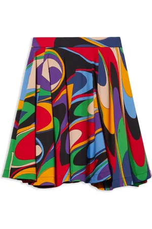 PUCCI Junior Onde-print skirt