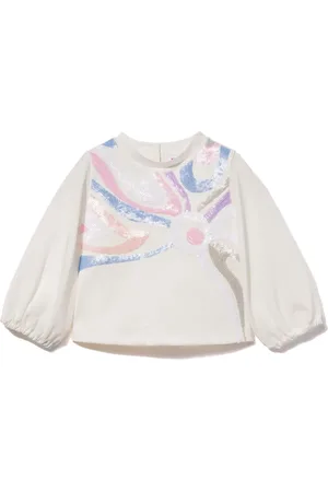 PUCCI Junior Marmo-embellished top