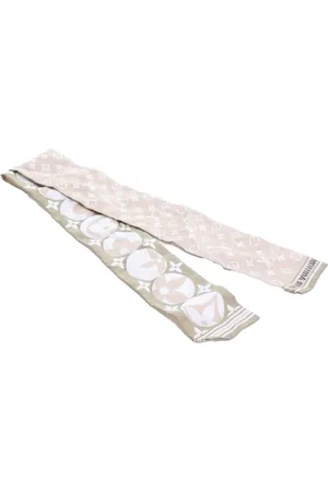 LOUIS VUITTON 21st Century Monogram Marbles Silk Bandeau scarves
