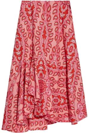 Etro Paisley-print asymmetric skirt