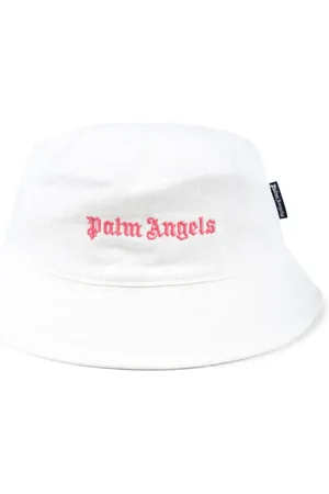 Palm Angels Logo-embroidered bucket hat