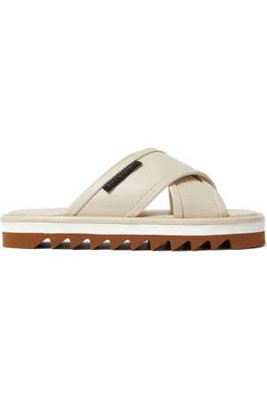 Stella McCartney Logo-patch slides