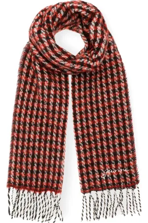 Ganni Checked scarf