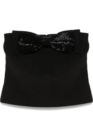 Self-Portrait Crepe bandeau top