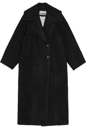 Ganni Textured boucl?? coat