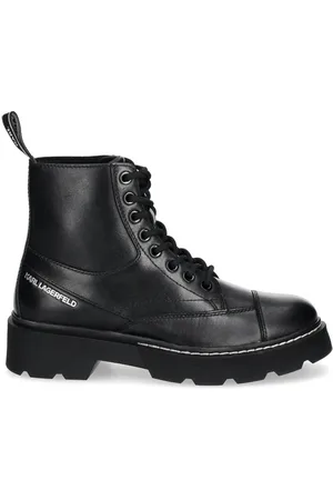 Karl Lagerfeld Logo-embossed ankle boots