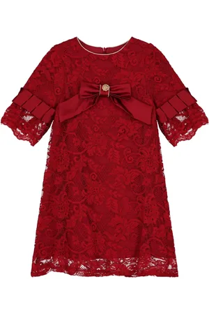 PATACHOU Bow-embellished lace dress