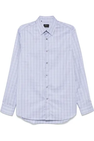 BRIONI Checked cotton shirt