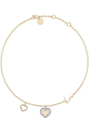 Philipp Plein Rocked hearts necklace
