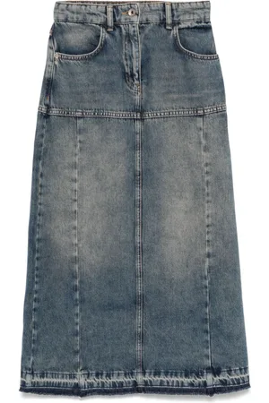 Patrizia Pepe Denim midi skirt