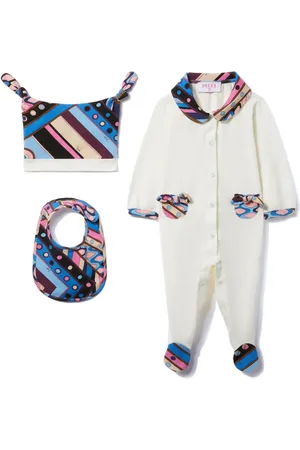 PUCCI Junior Vivara-print babygrow set