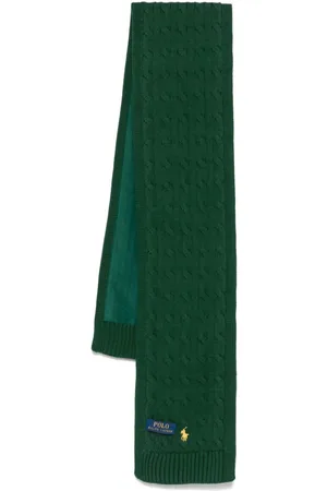 Ralph Lauren Cable-knit cotton scarf