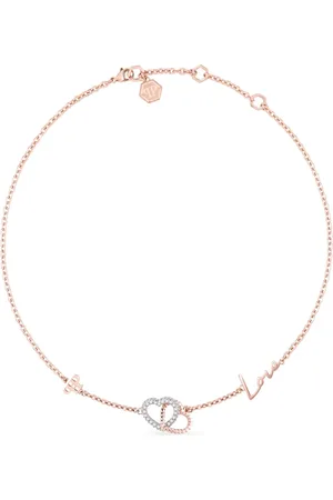 Philipp Plein Rocked hearts necklace