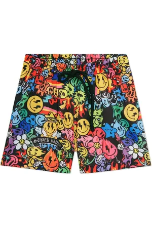 Philipp Plein Smile-print swim shorts