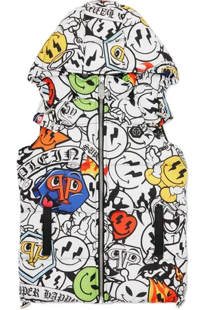 Philipp Plein Smile-print gilet