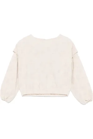 Le pandorine Floral-jacquard top