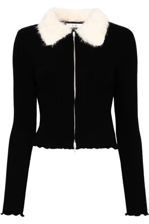 B+AB Zip-up ribbed cardigan