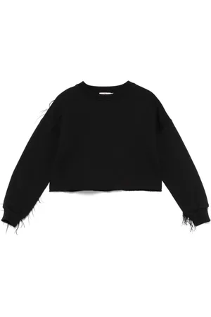 Le pandorine Feather-trim sweatshirt