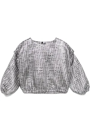 Le pandorine Metallic-effect jacquard top