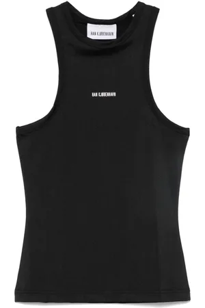 HAN Kjøbenhavn Logo-appliqué racer tank