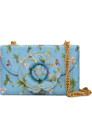 Oscar de la Renta Orchid-print TRO bag