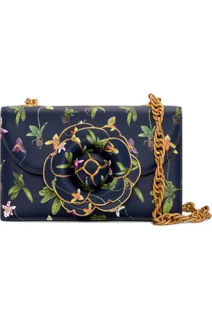 Oscar de la Renta Orchid-print TRO bag